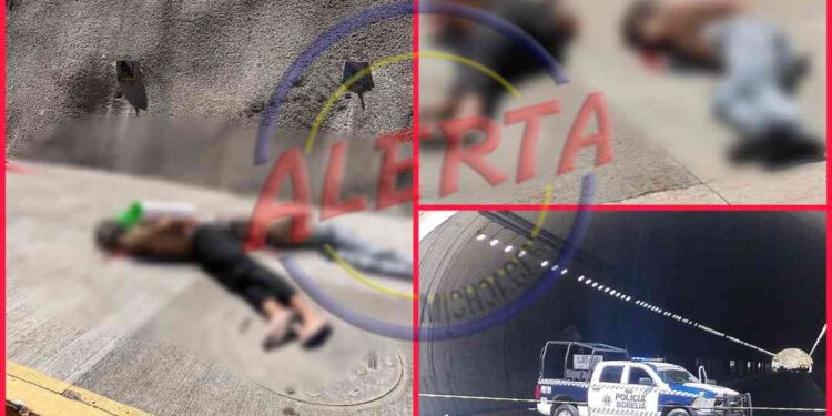 Asesinan a dos hombres en el Ramal Camelinas de Morelia, estaban maniatados y con narcomensajes