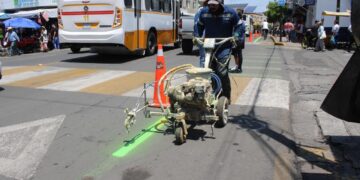 Realizaron acciones de balizamiento, en los accesos, vías primarias, vías secundarias y zona centro 🚧