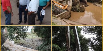 El Alcalde Isidoro Mosqueda Estrada supervisó las acciones de refuerzo de limpieza de ríos, drenes y canales