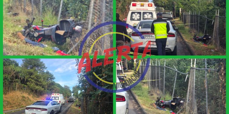 Muere motociclista tras fuerte accidente, esta mañana