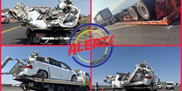 Mueren 2 mujeres y 3 quedan heridos en trágico choque de tráiler y vagoneta en la carretera La Piedad-Yurecuaro
