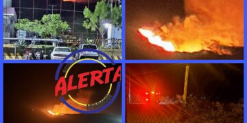 Esta noche, se incendia el basurero Municipal de Zamora, Bomberos ya en la zona