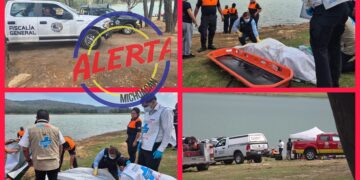 Mueren ahogados dos estudiantes de prepa en una presa en Michoacán